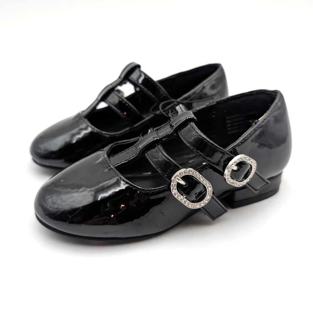 Nordstrom Rack Annalisa T-strap Mary Jane Flats Girls Black Size US9M
